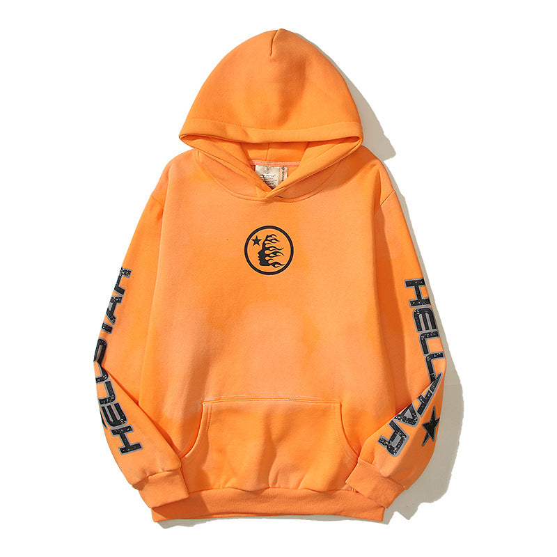Hellstar Hoodie Vintage Distressed Creative Printing