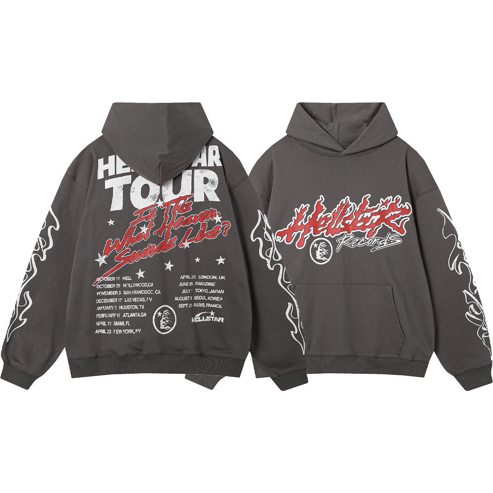 Hellstar Hoodie Casual Sweater Drawstring