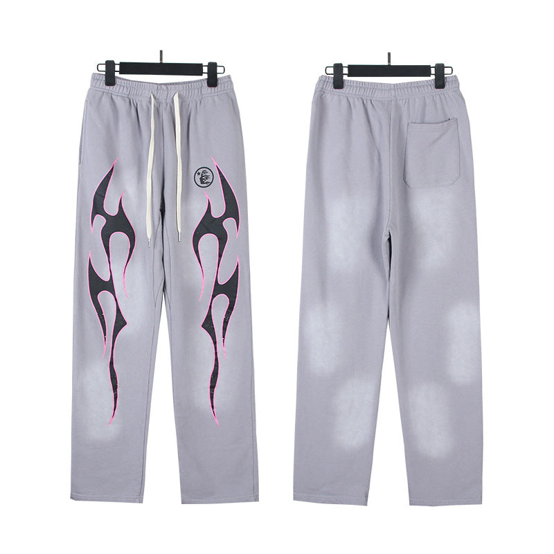 Hellstar Hoodie & Pants Wash Water Make Old Hoodies Sweater Trousers