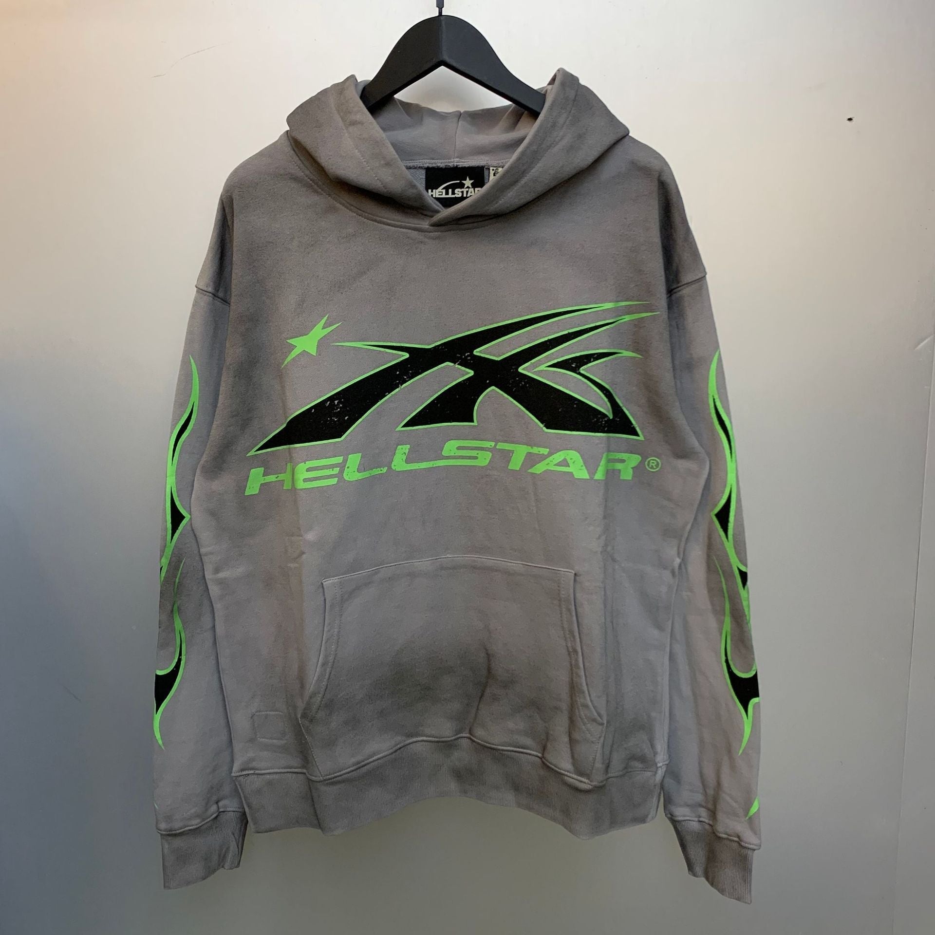 Hellstar Hoodie & Pants Wash Water Make Old Sweater