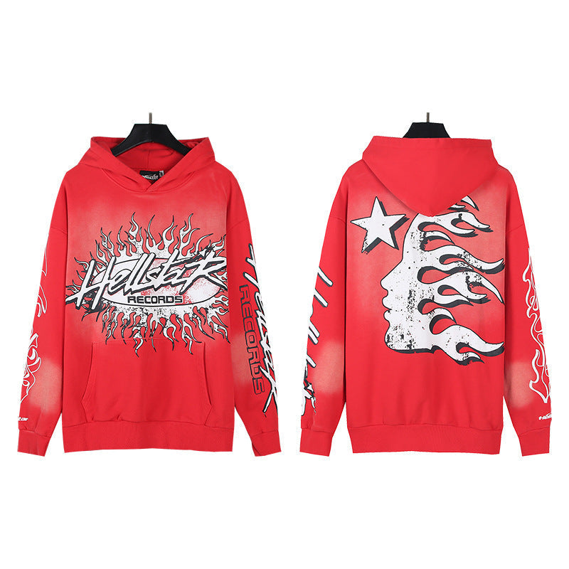 Hellstar Hoodie & Pants Wash Water Make Old Hoodies Sweater Trousers