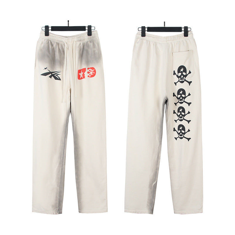 Hellstar Hoodie & Pants Wash Water Make Old Hoodies Sweater Trousers