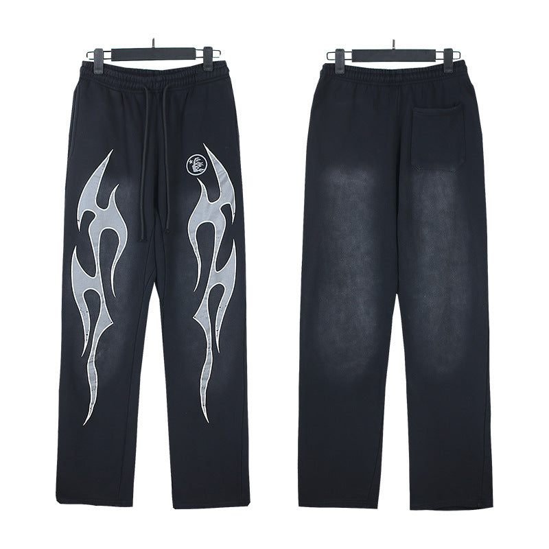 Hellstar Hoodie & Pants Wash Water Make Old Hoodies Sweater Trousers