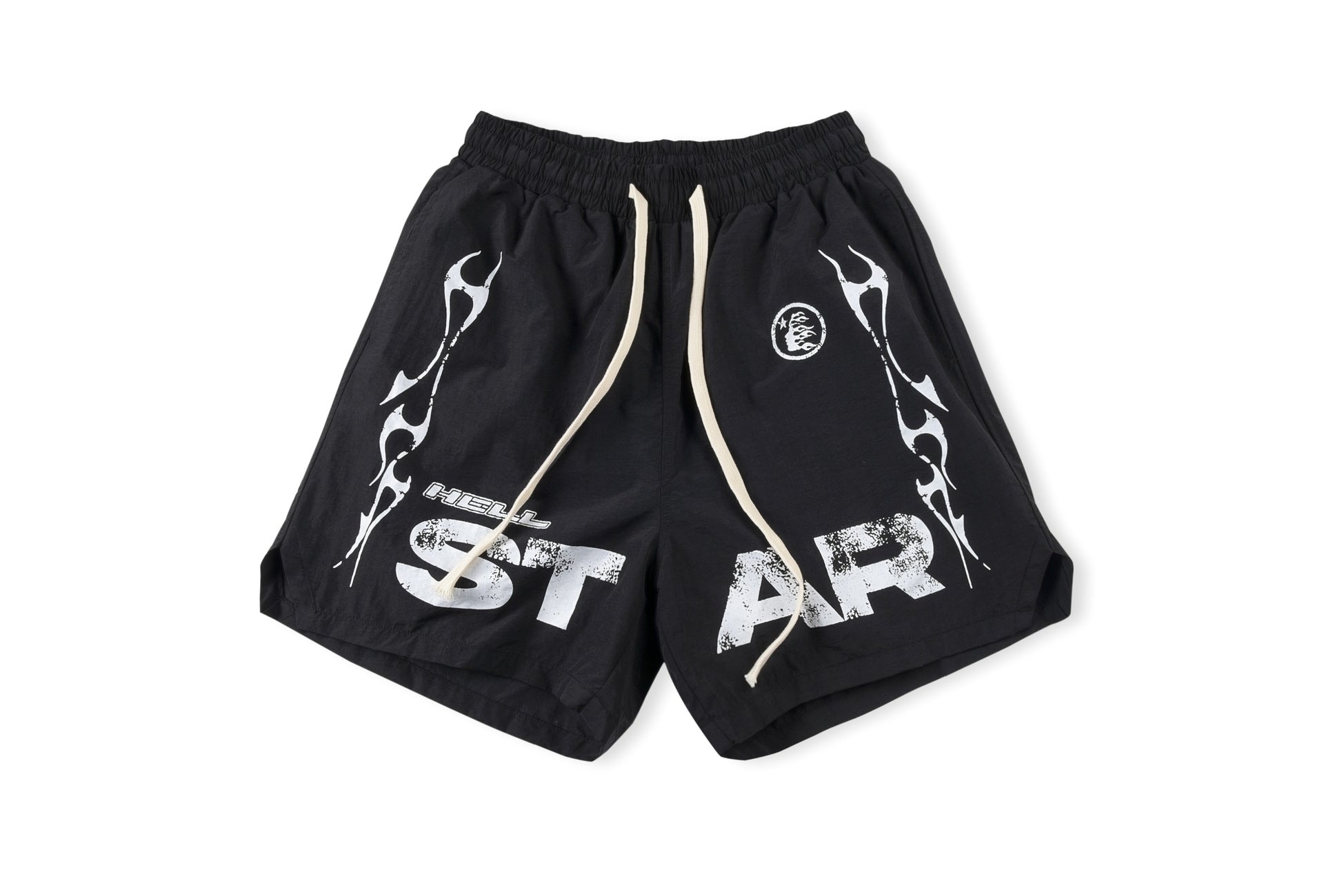 Hellstar Shorts Ripped Denim Sounds like Heaven Casual Pants