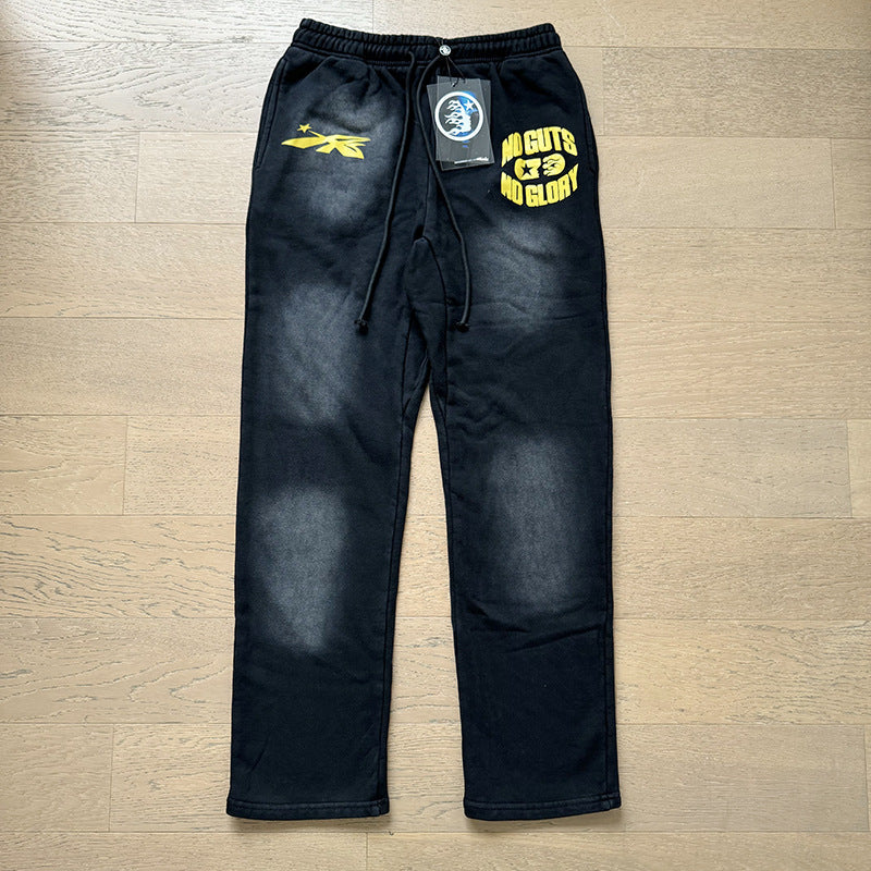 Hellstar Hoodie & Pants autumn wash make old hoodies sweater