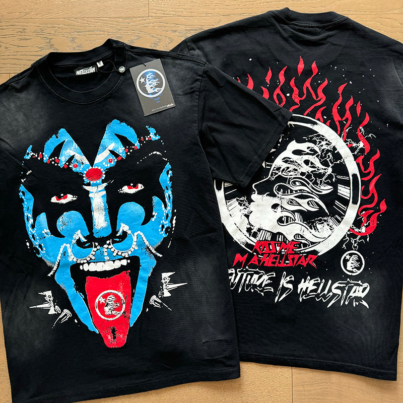 Hellstar T-shirts Washed Aging Process